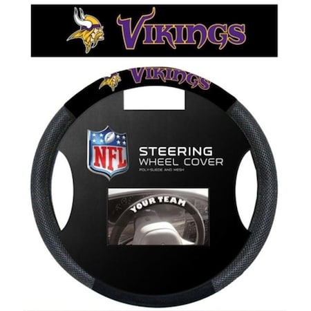 Minnesota Vikings Steering Wheel Cover Mesh Style